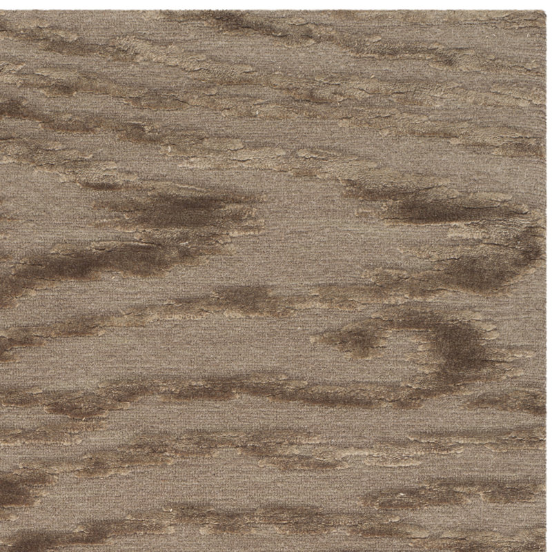 Tapis abstrait en soie et laine Martha Stewart, Rectangle 5 pi 6 po x 8 pi 6 po