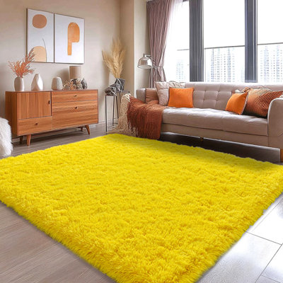 8×10ft Washable Area Rug Ultra Soft Fluffy Shag Rug  Indoor Carpet for Living Room Bedroom Kidsroom Home Decor