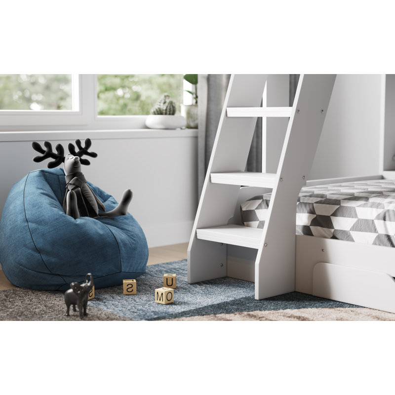 Alexanderplatz Bunk Bed with Storage Included, White
