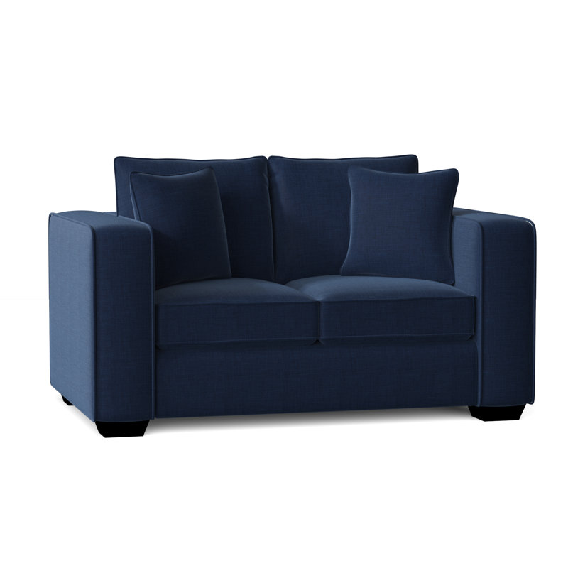 Juliet Upholstered 64'' Reclining Sleeper Sofa, Bennett Indigo