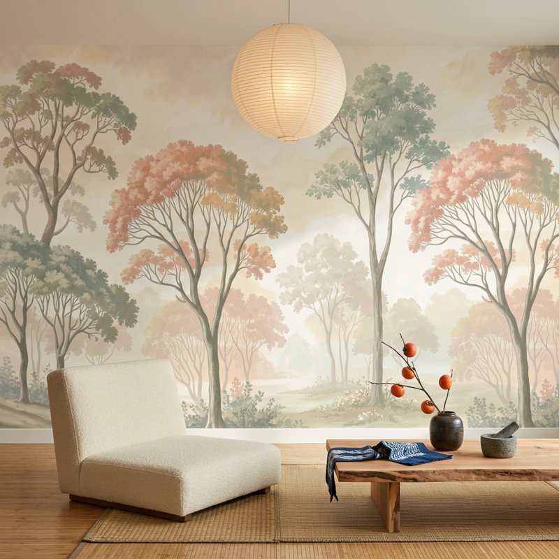 Misty Forest, Peler et coller, 200 po x 120 po
