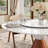 Mid-Century Round Dining Table With Rotating Lazy Susan-770457102-770457101