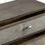 Commode d'appoint 3 tiroirs en peau de vache