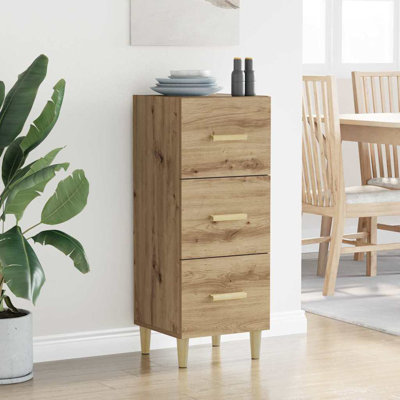 Sideboard Engineered Wood Side Cabinet Home Organiser