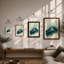 Mountain In Mist Minimalist - Print-481430558-481430545