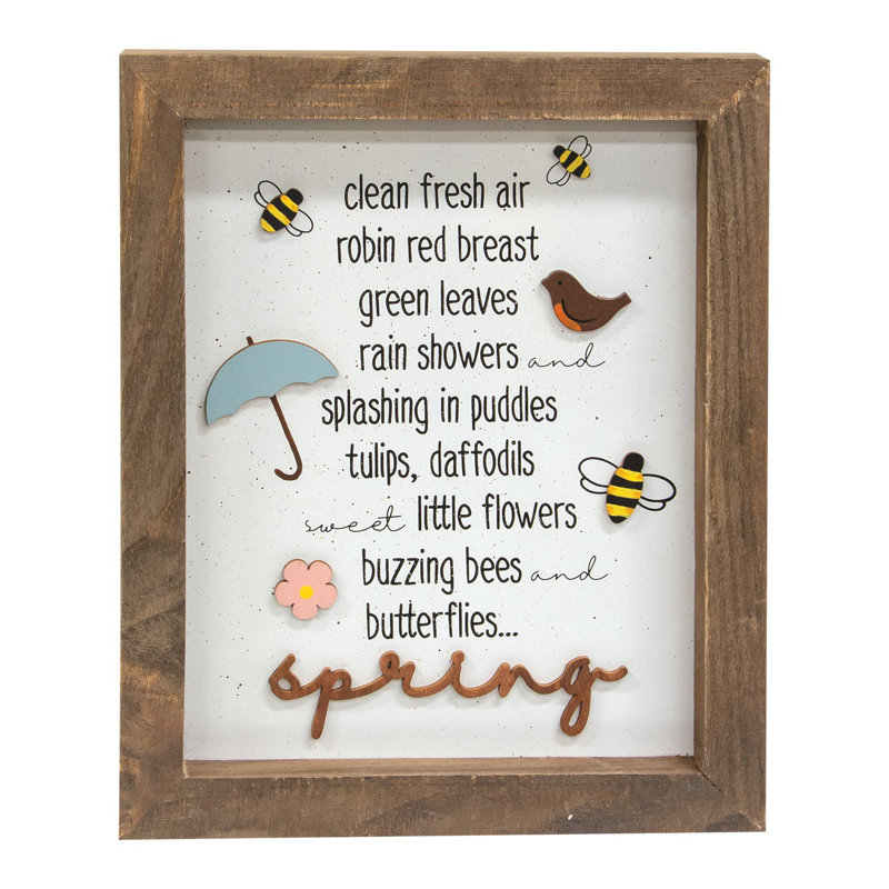 Décoration murale Spring Shadowbox