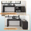Bureau en L avec 3 tiroirs et tablettes de rangement Quanita