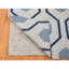Tapis de couloir bleu en laine à motif géométrique 2 pi 7 po x 6 pi 5BD5368A705542B587C476BAB5250844