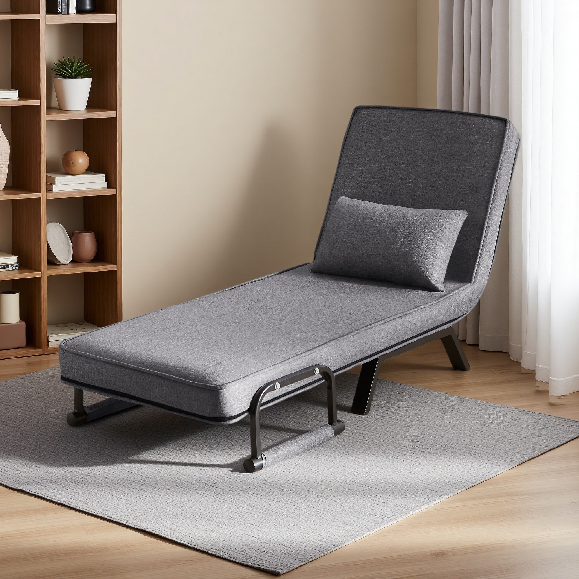 George Oliver Sleep Chair Bed, Comfy Convertible Sleeper Chairs