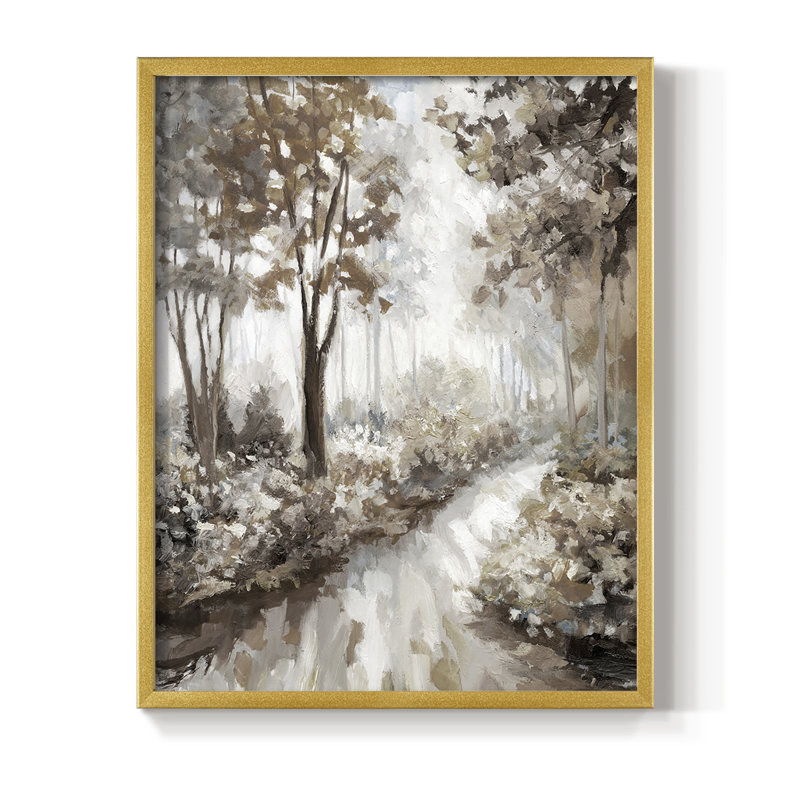 Into the Woods, reproduction encadrée - bois massif, Or, H 28 po x l 22 po