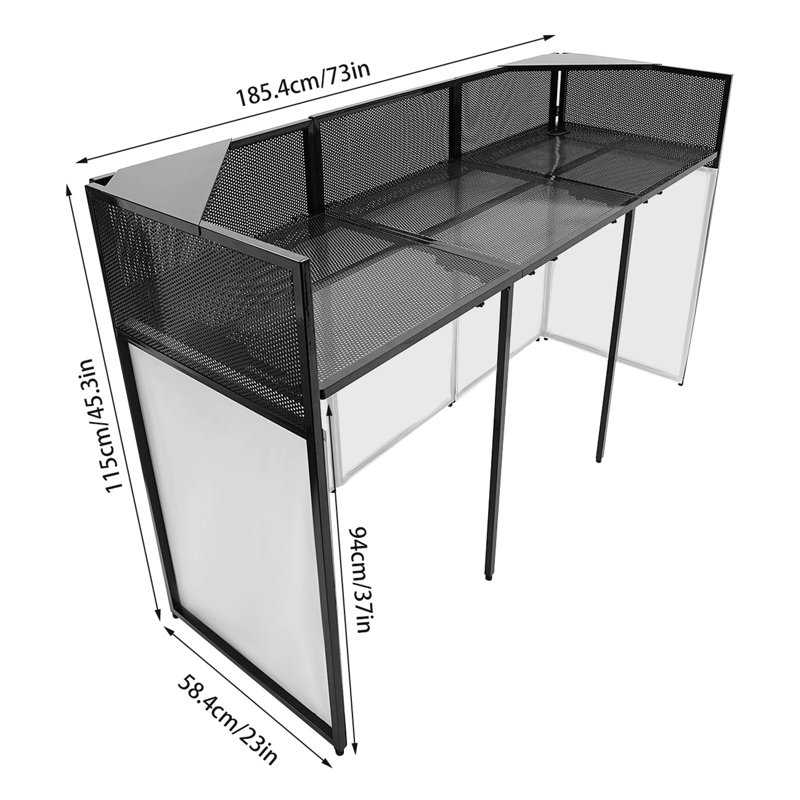 Support de table pliable, H 45,30 po x l 73 po x P 23 po