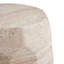 Outdoor/Indoor Lightweight Concrete Side Table,Travertine Finish