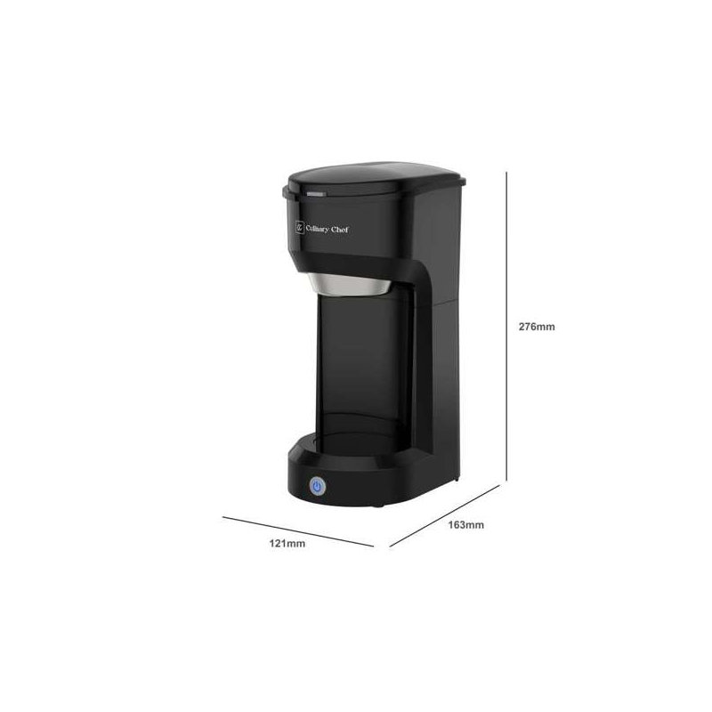 Culinary Chef, Single Cup Coffee Maker, Black