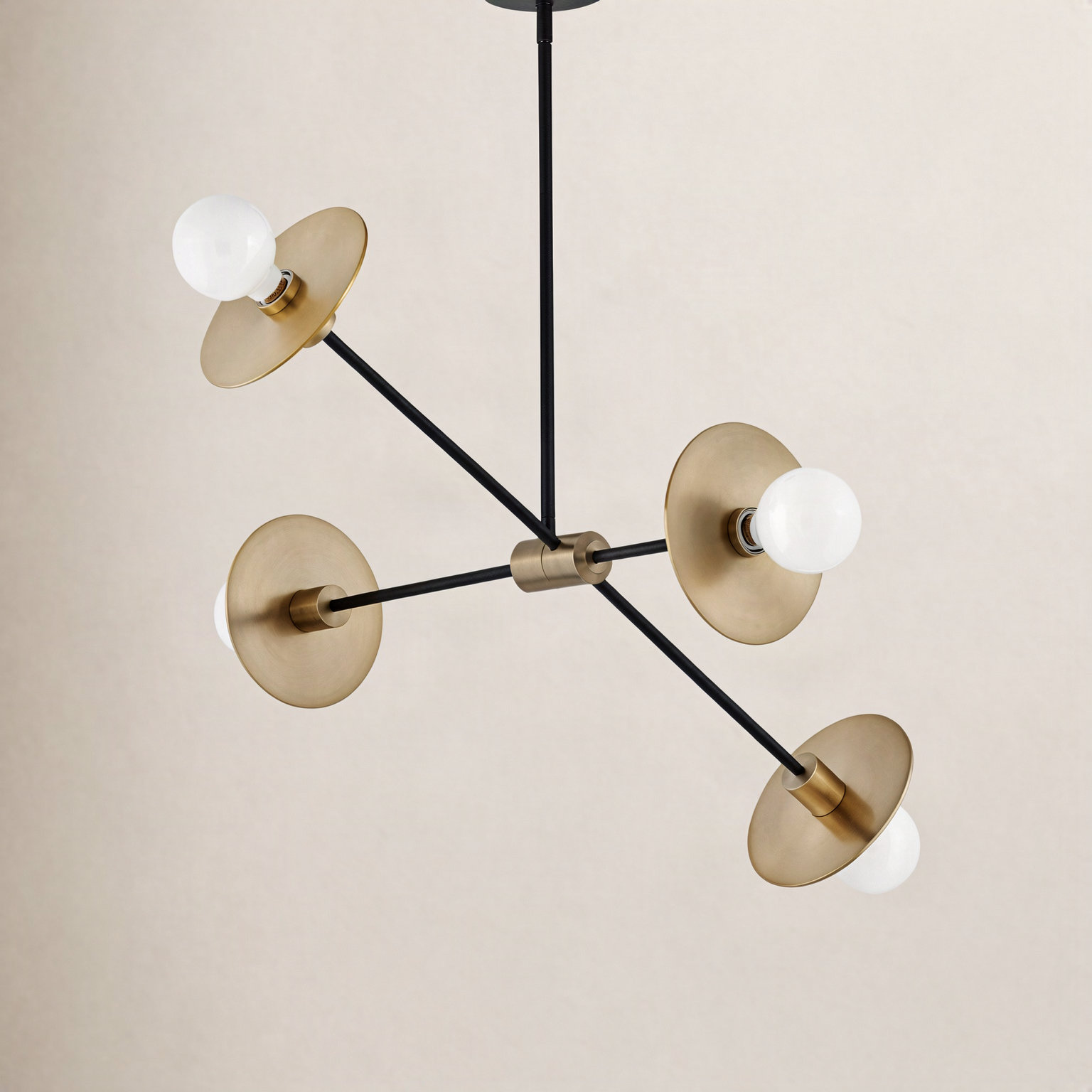 Cupertino 4 - Light Steel Dimmable Sputnik Chandelier