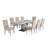 Bernadette 9-Piece Velvet Upholstered Dining Set-1068413429