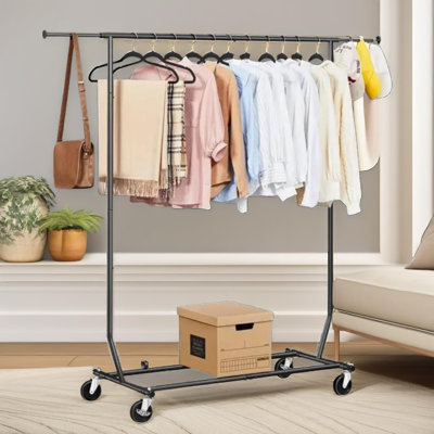 40cm Heavy Duty Extendable Metal Clothing Rail Bedroom Furniture