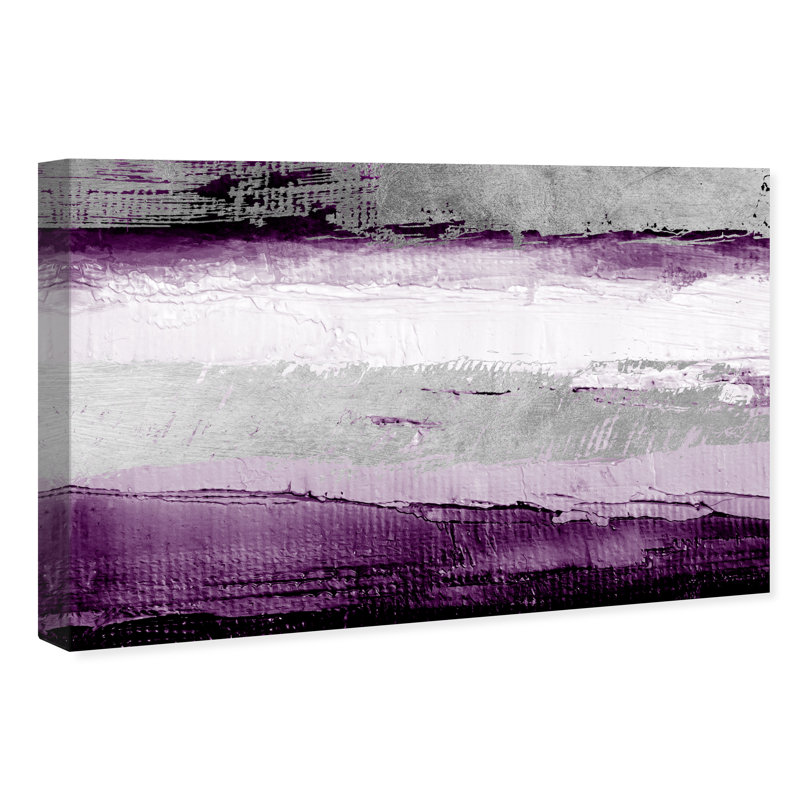 «Abstract Envision and Elevate Violet», impression, H 30 po x l 45 po, Toile tendue