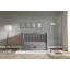 Gilbert Grey Cot Bed with Mattress 140x70x10cm 