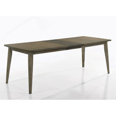 Vintage Contemporary Rectangle Dining Table With Extension Leaf