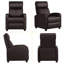 Fauteuil inclinable en cuir PU-1154592442