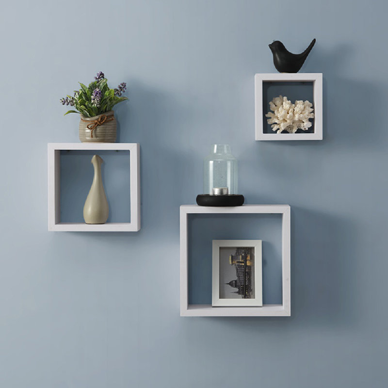 Toril 3 Piece Square Floating Shelf