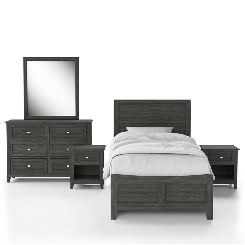 Ensemble de chambre à coucher standard 5 pièces Alaya