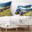 Coussin lombaire en couleur dans un coussin phewa lake