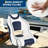 Piping Pontoon Boat Captain Chair with Ergonomic Backrest & Thick Compression Foam