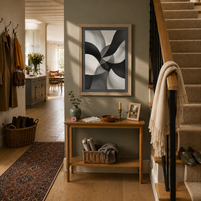 Spiral Vortex Geometric - Framed Print