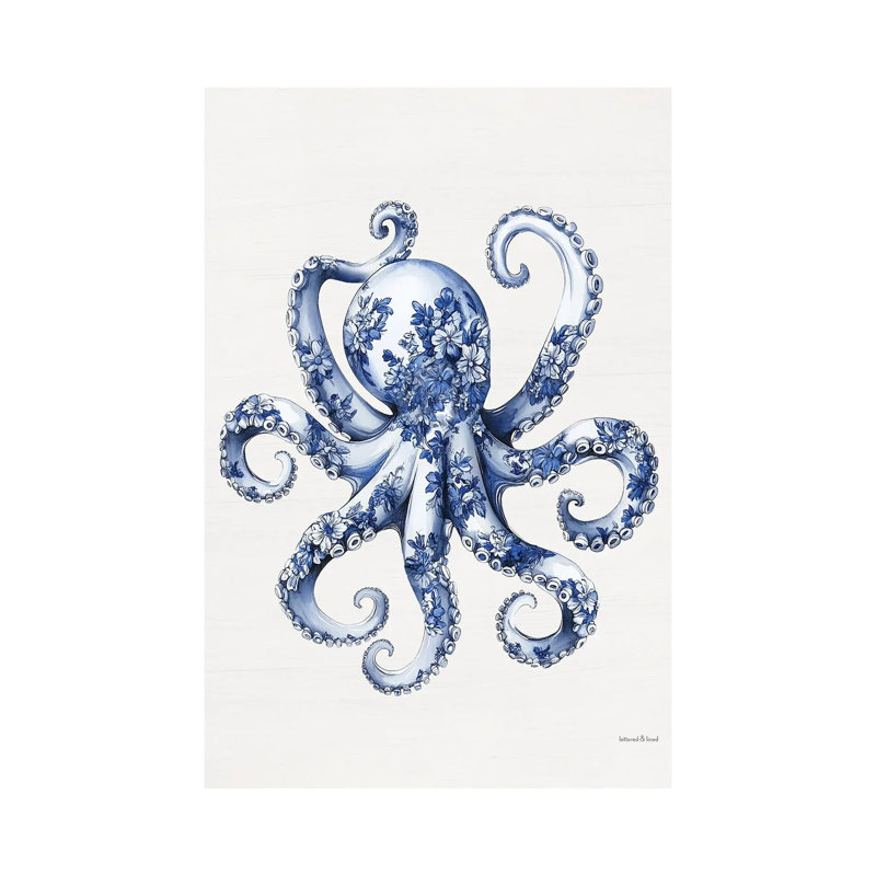 Toile Octopus 1 Piece Wall Art on Canvas, 66.04 cm H x 45.72 cm W x 1.905 cm D, Does Not Apply