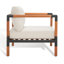 Chaise de patio avec coussins Alekai