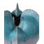 Vase bleu de forme libre