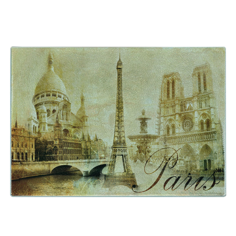 Planche à découper en verre trempé Ambesonne Paris