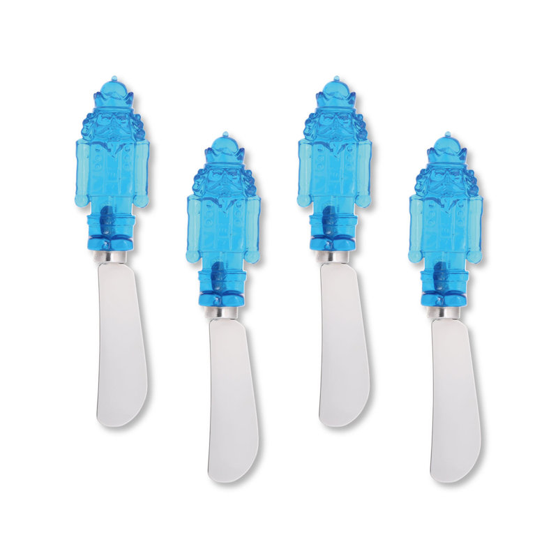 Nutcracker Transparent Polyresin Cheese Spreader, S4