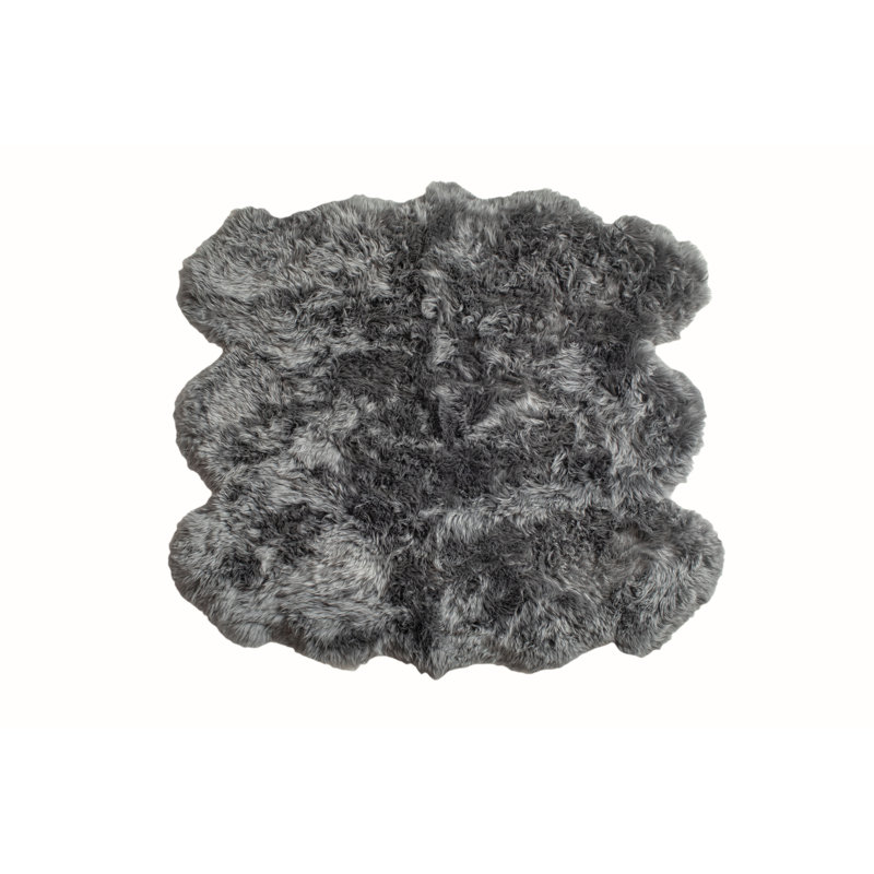 Sheepskin Animal Print Indoor Rug, 5' x 6'