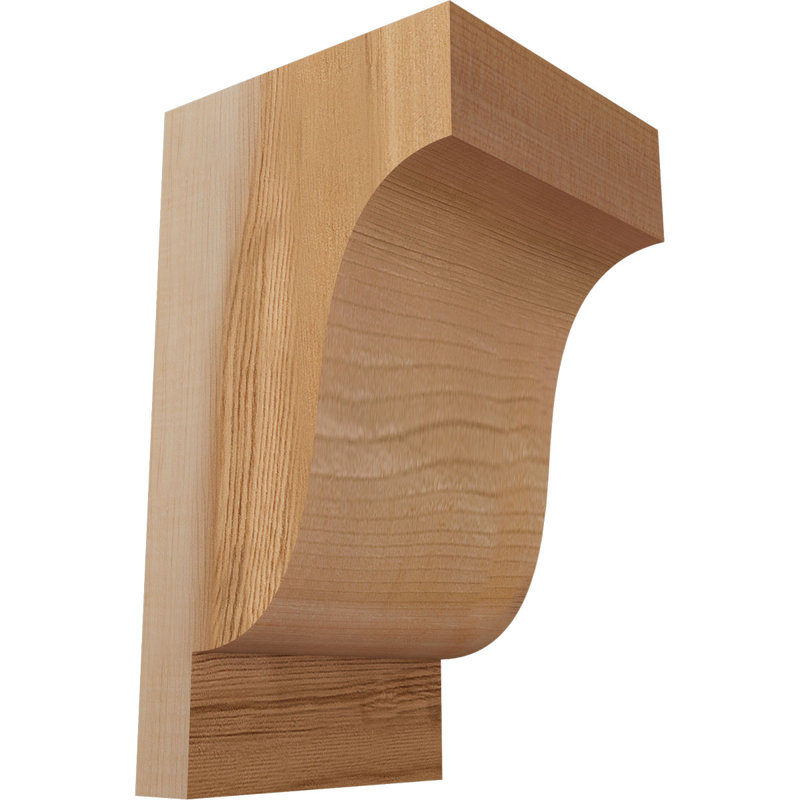 Newport Corbel, H 10 po x l 5,5 po x P 6 po, Cèdre rouge, Lisse