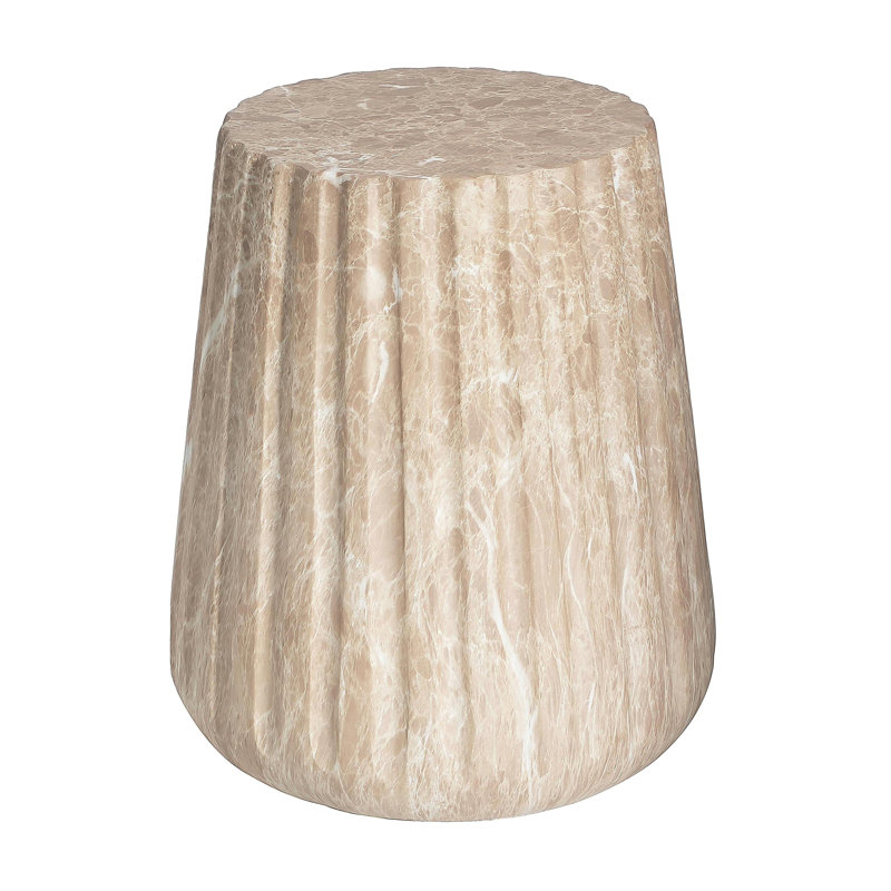 Table d'appoint d'extérieur Cleme, Beige