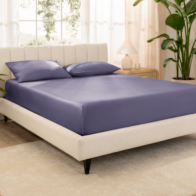 Organic Sateen Machine Woven Fitted Sheet