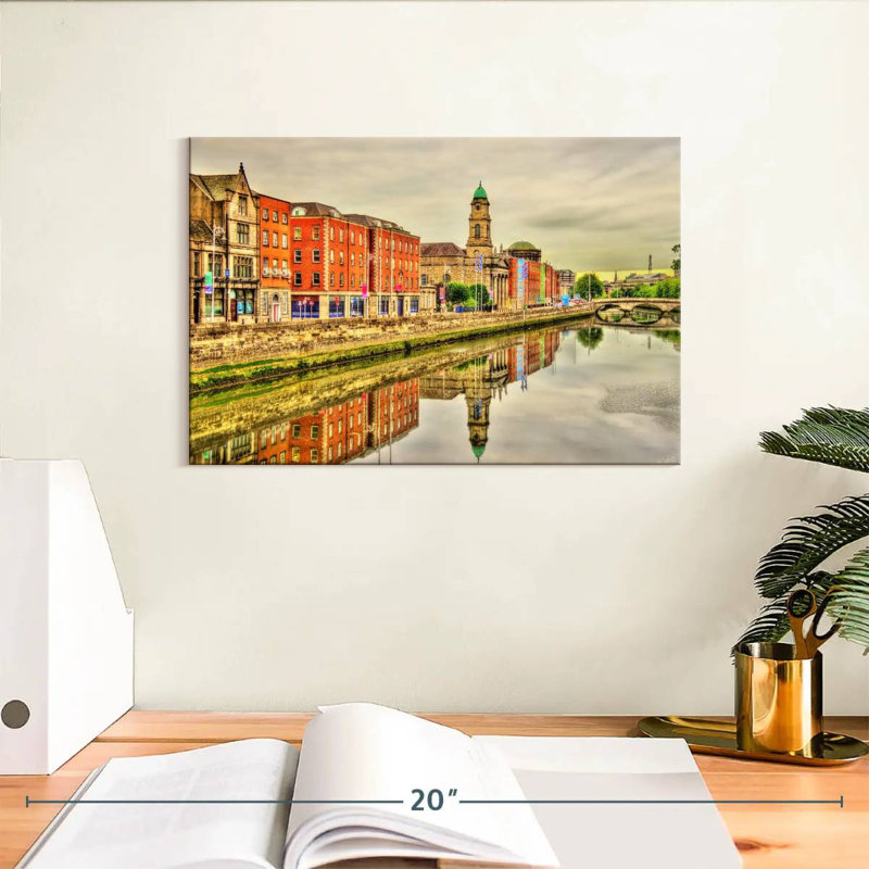 Sireci Dublin Riverside Buildings, 8" H x 12" W