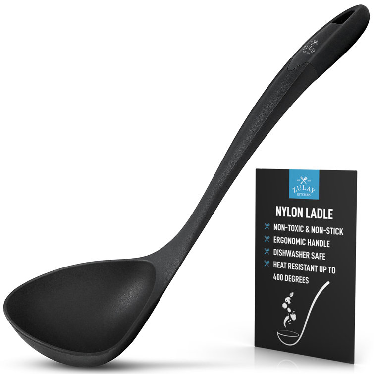 Zulay Kitchen Zulay Black Nylon Ladle