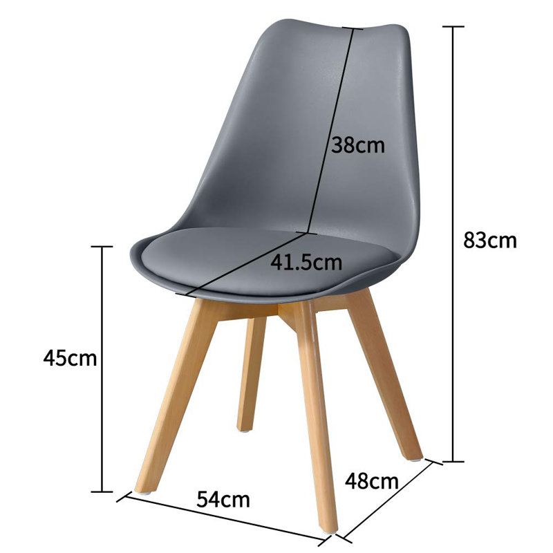 Rafe Upholstered Side Chair, Grey, 2