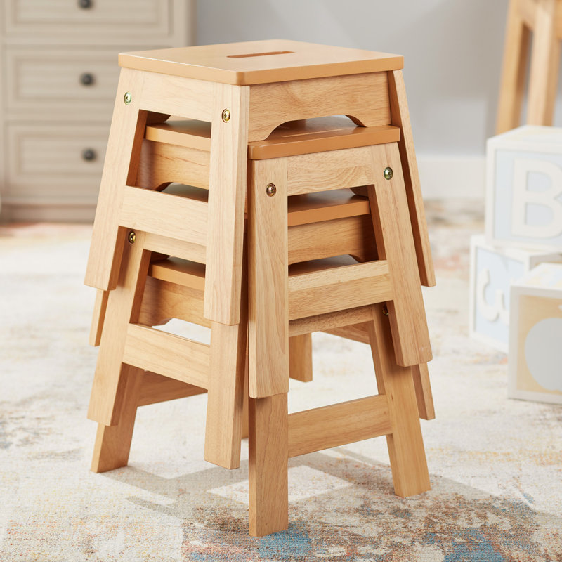 Kids Wood Desk Or Activity Chair Desk / Activity Chair and Ottoman, Natural