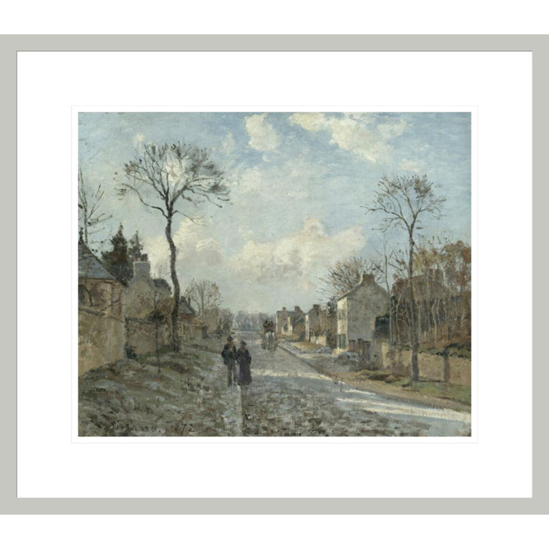 La route de Louveciennes par Camille Pissarro, 17.75" H x 20.28" W