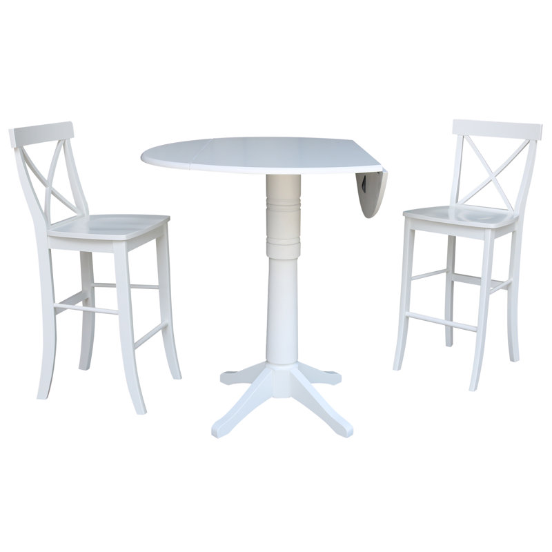 Ensemble de salle à manger Aracelys, Blanc