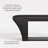 59" Black Upholstered Entryway Bench