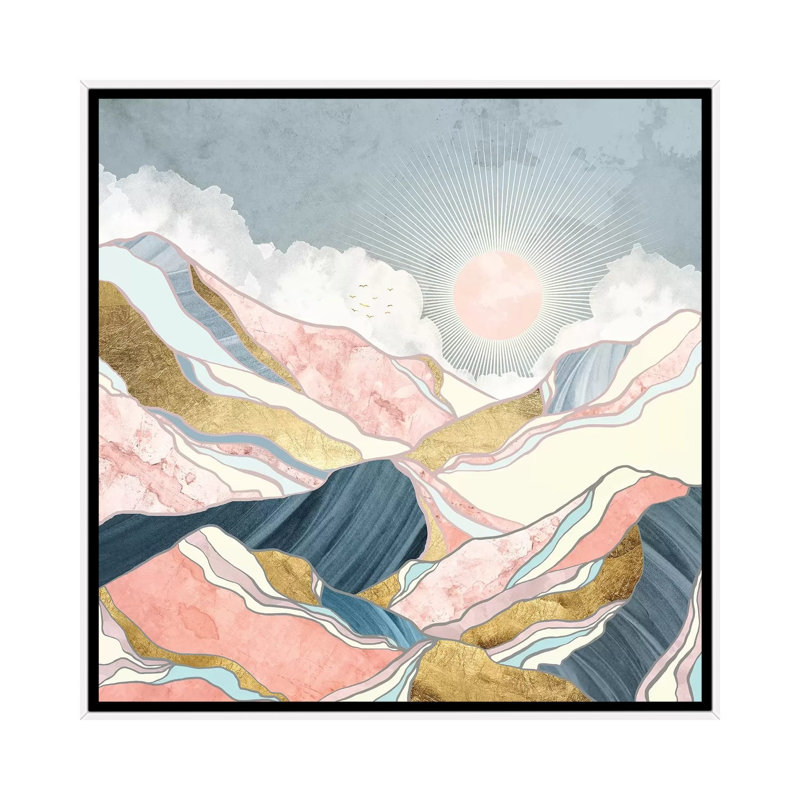 Printemps matin - impression, Aucun mat, H 26 po x l 26 po x P 1,5 po, Toile blanche encadrée