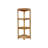 Oasis Bathroom Elegance EcoDecors 4-Tier Shower Shelf, Snazzy Corner, Teak Corner Shower Shelf, Shower Stand Corner, in Earthy Teak