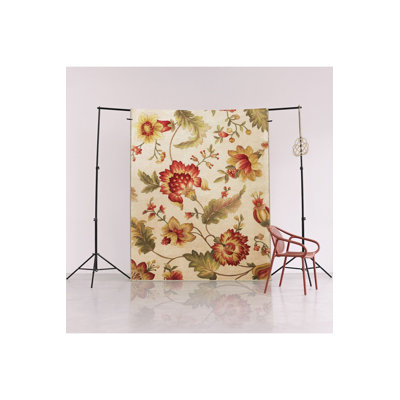 Leaf Flower and Rose Creative Modern Decorative Machine Washable Area Rug