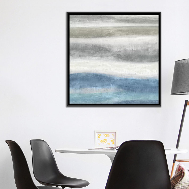 «Elevation II», reproduction sur toile, H 18 po x l 18 po x P 1,5 po, Toile encadrée noire, Pas de tapis