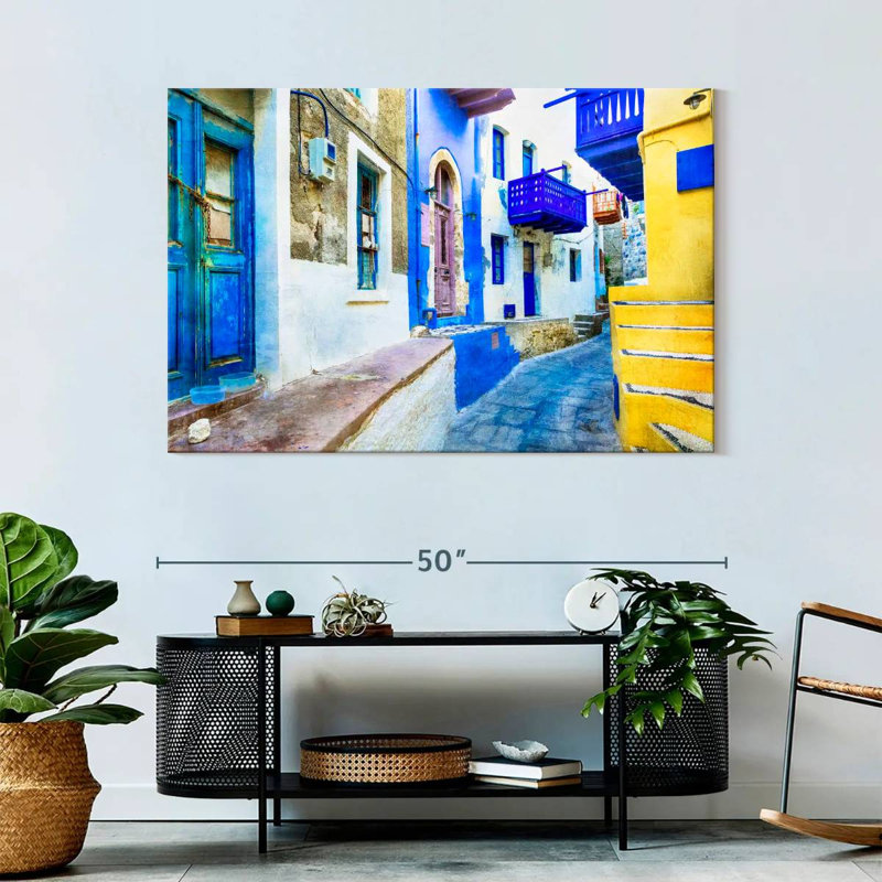 Sirci Nisyros, ruelle résidentielle, H 32 po x l 48 po